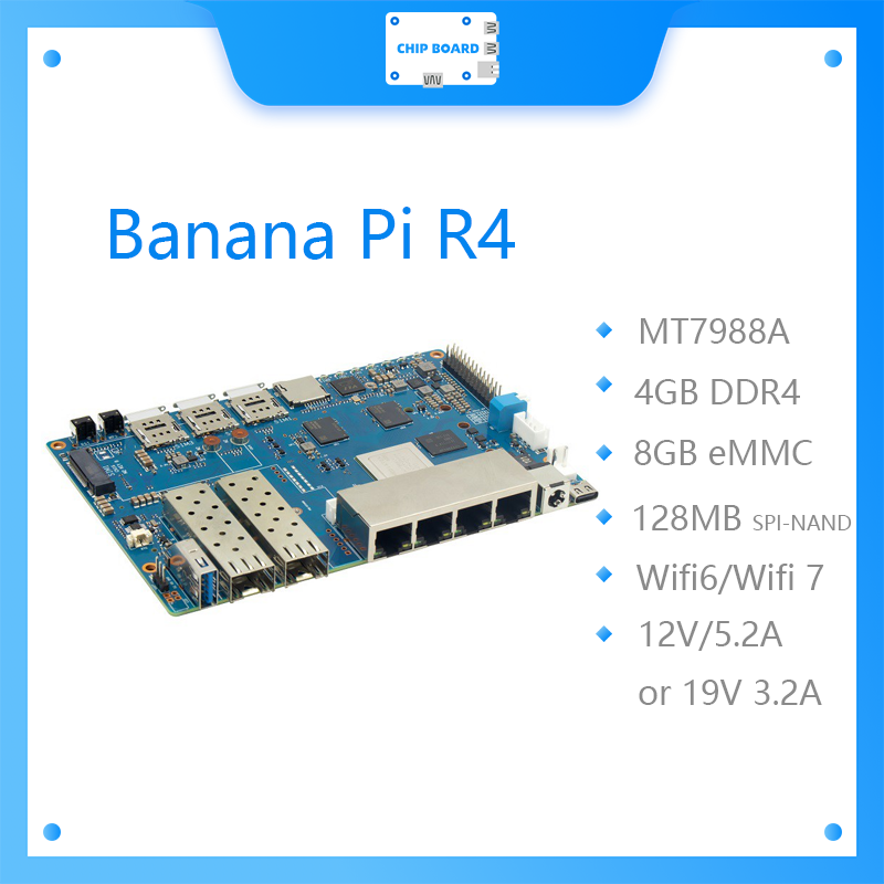 Плата Banana Pi BPI R4 Wifi 7  – обзор и цена Bananapi Bpi R4 Wifi 7